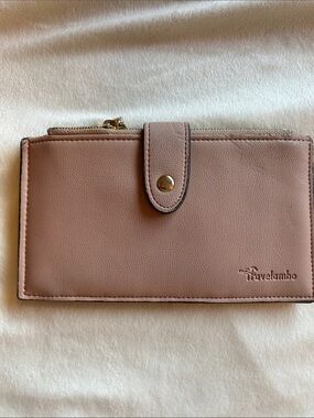 Travelambo Women's Blush Pink Leatherette Wallet with Snap Closure